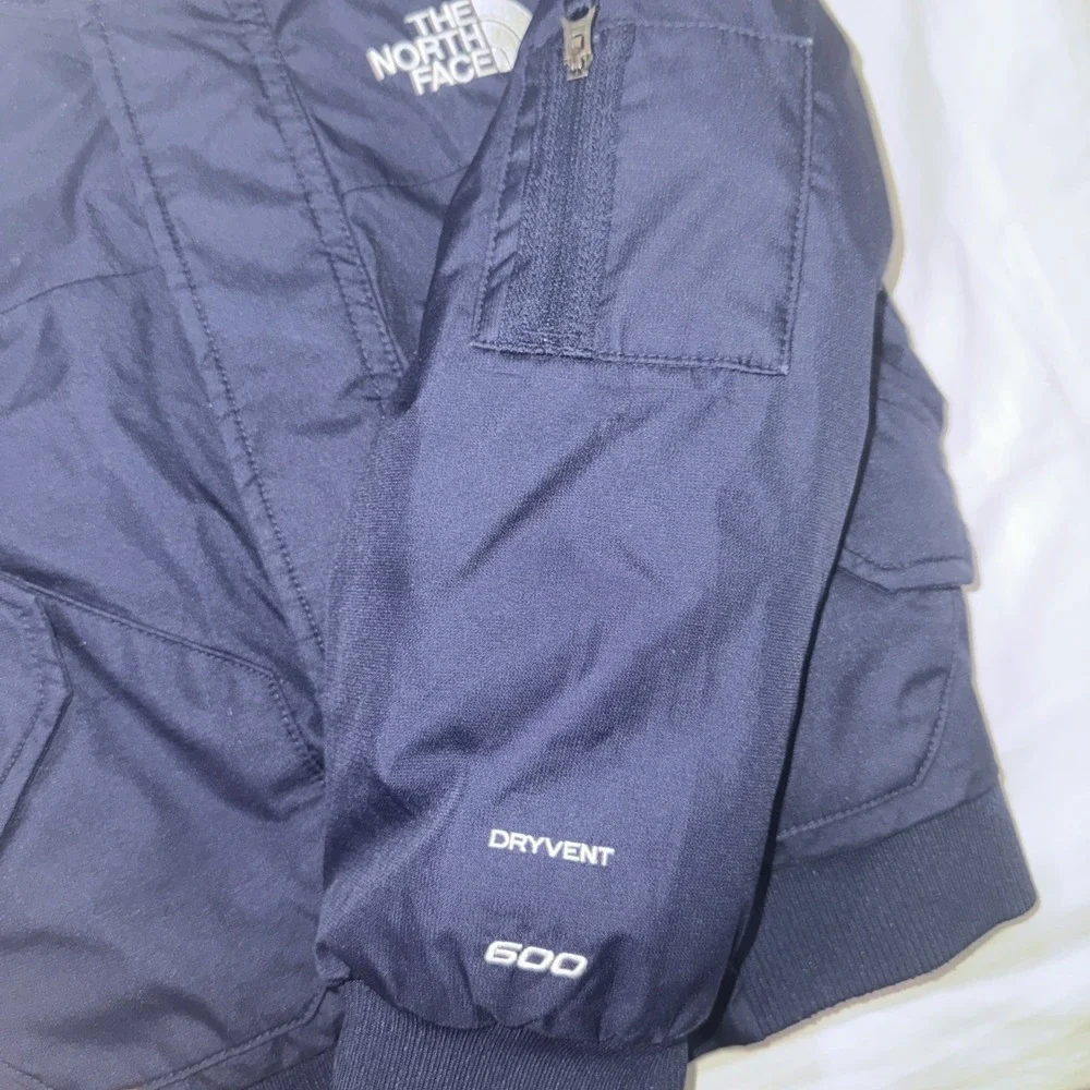 North Face Boys XXS 5 DryVent 600 Fill Down Hooded Winter Parka Navy